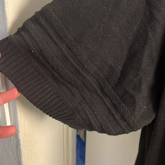 Isaac Mizrahi live short sleeve long cardigan in black size 2x - Picture 4 of 8